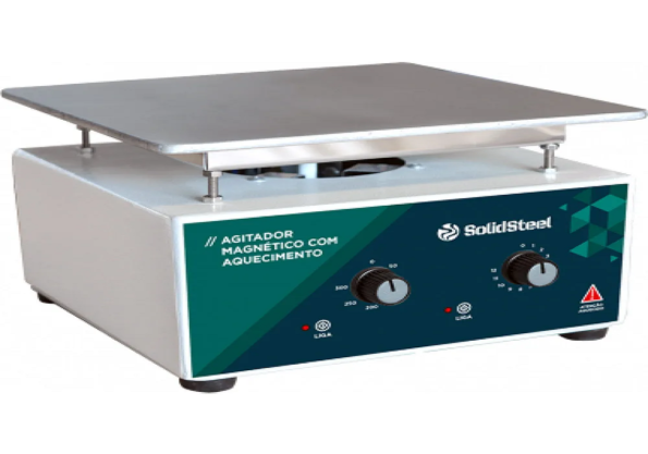 Agitador Magnético com Aquecimento | Plataforma 17X17 | 0 a 3000 RPM | 350W - Image 2