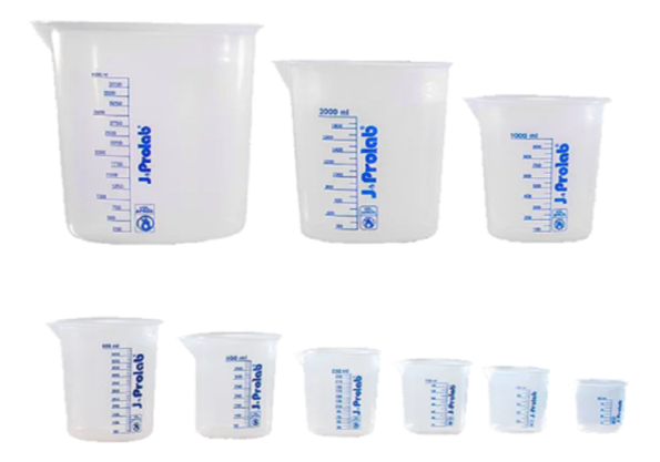 Copos de Becker | Capacidade 150 ml | Graduação 5 ml