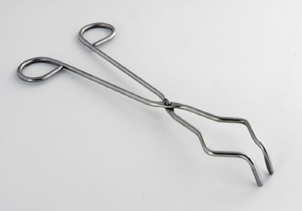 Pinça Tenaz para Cadinho com Ponta Curva (L) 220mm comprimento