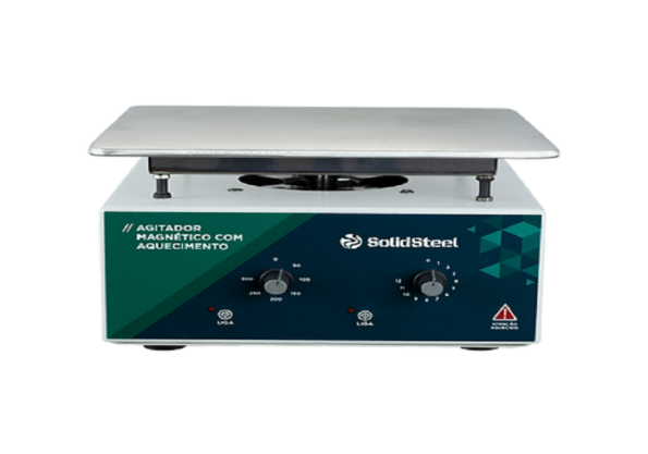 Agitador Magnético com Aquecimento | Plataforma 17X17 | 0 a 3000 RPM | 350W