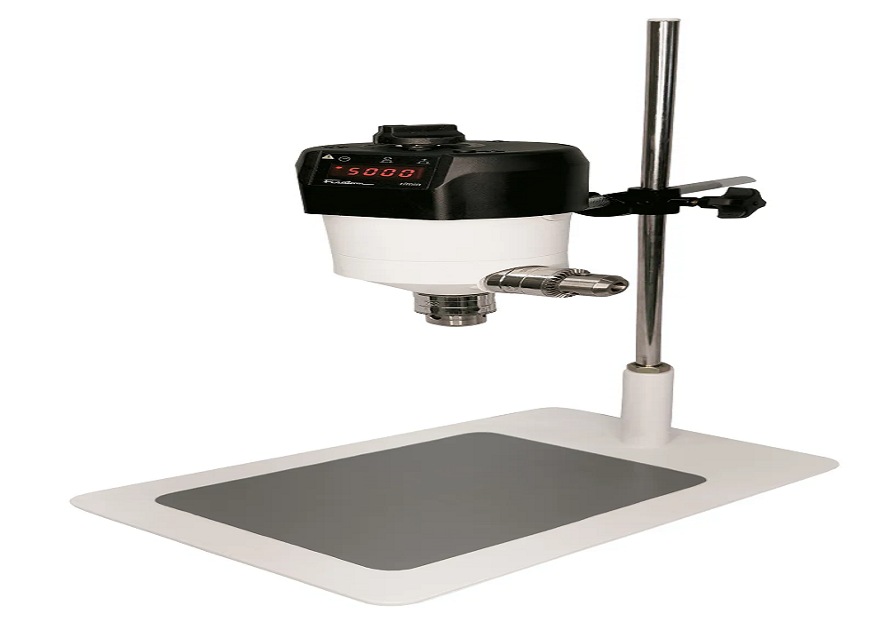 Agitador Mecânico com capacidade até 25 L de líquidos, rotação controlável 120 a 5.000 r/min com hélice e suporte. modelo 713DS