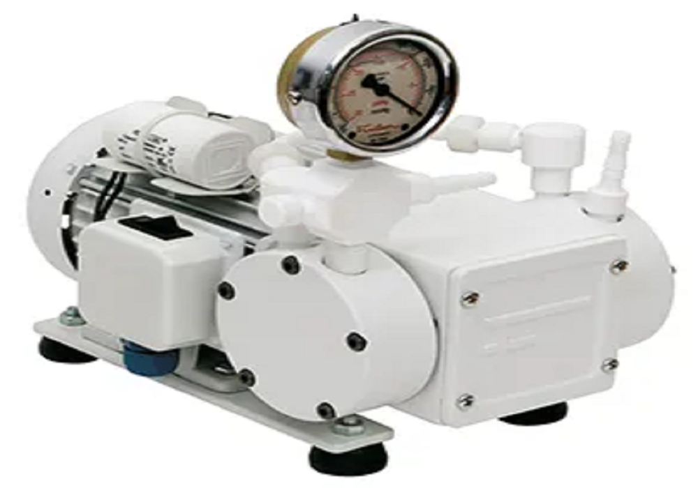 Bomba de vácuo com proteção PTFE, 30mbar 1m³ /h modelo 822T