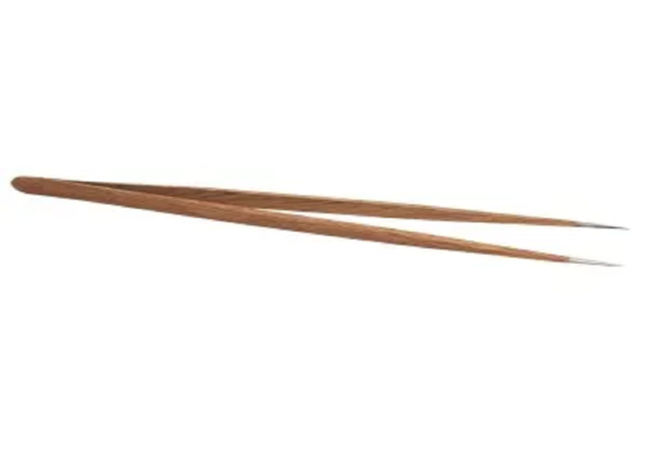 Pinça reta ponta fina inox
