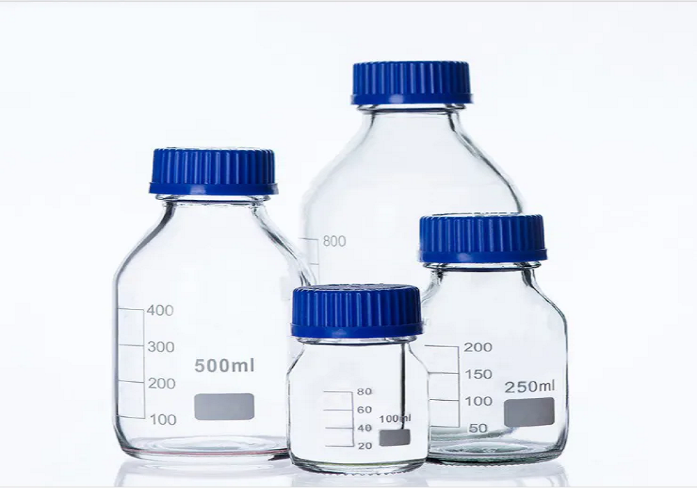 Frasco reagente boro incolor graduado com tampa rosca e anti gotas, cap.20000ml